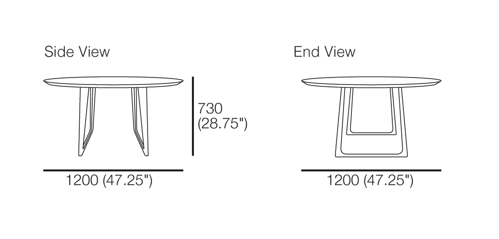 Canyon Round Dining Table