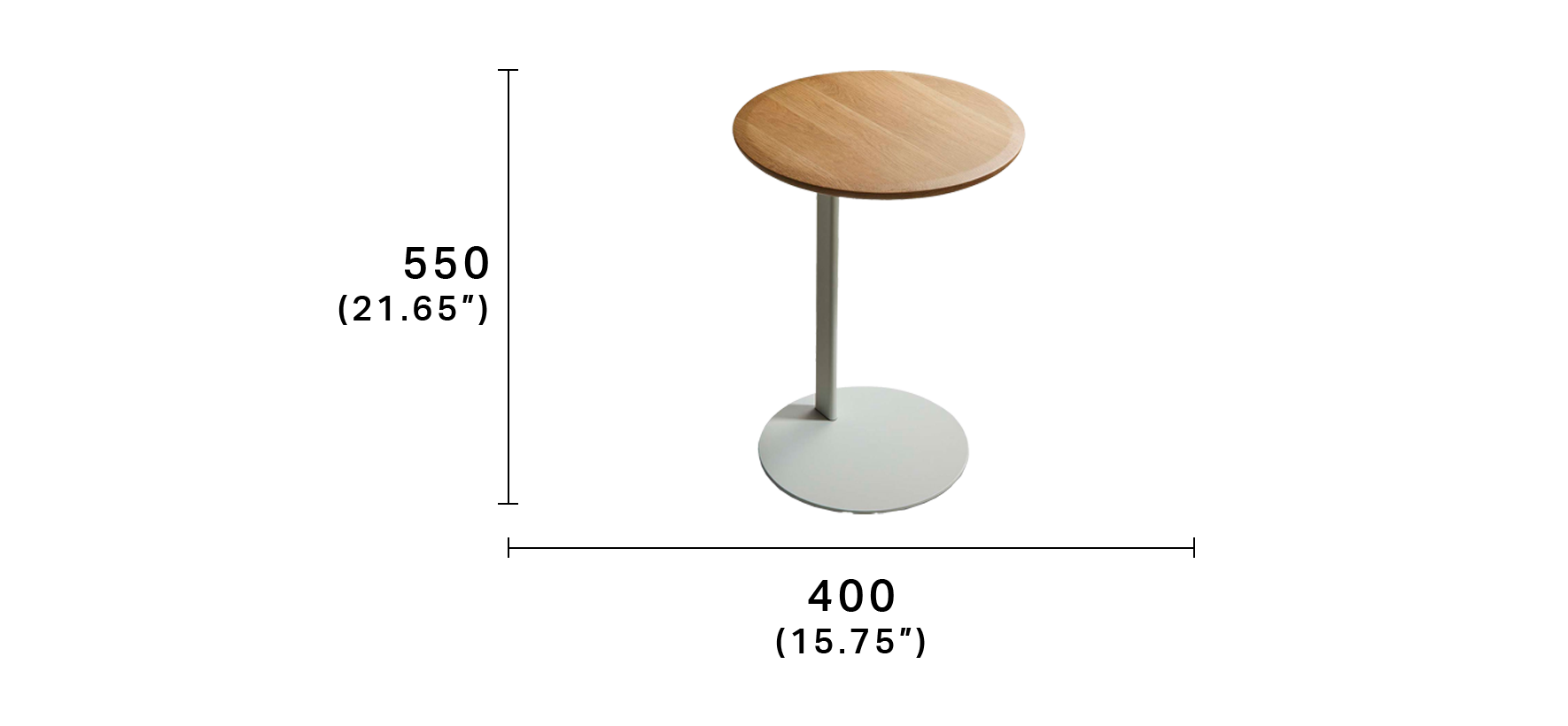 Myco Timber Top Side Table