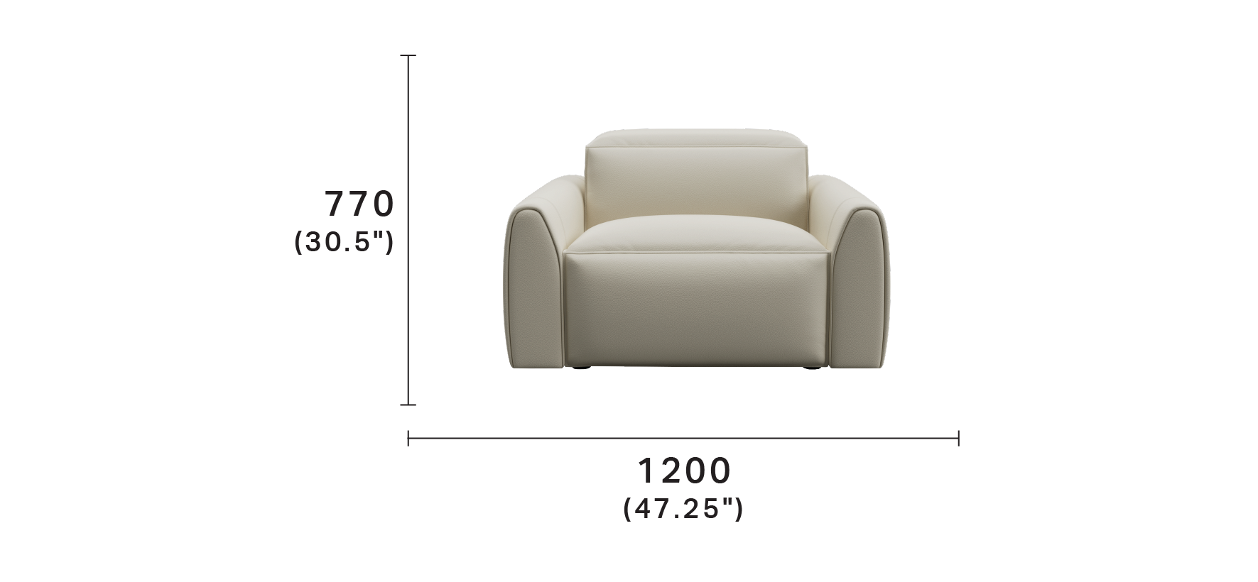 Nimbus V Armchair 800RC Smart - Compact Arm