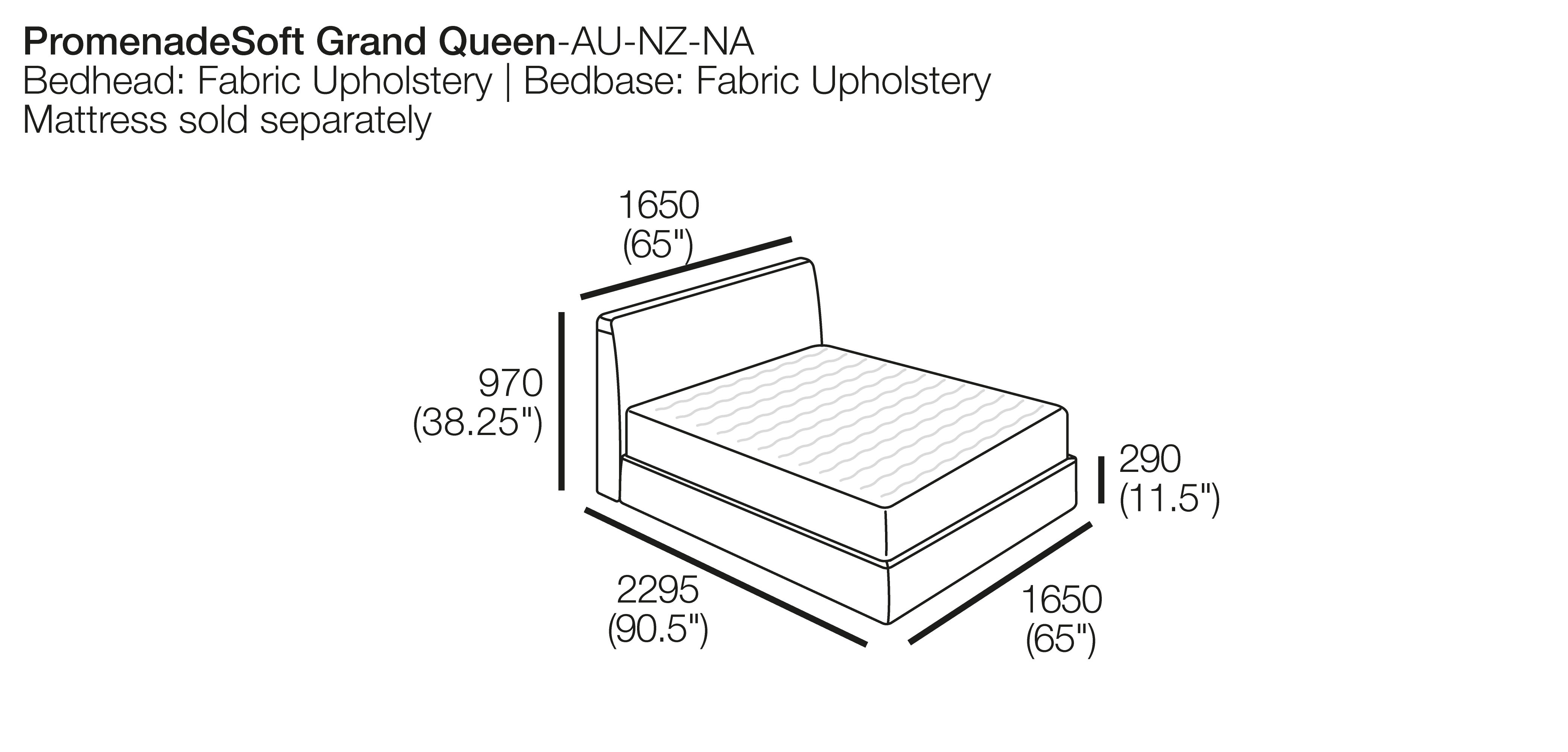 Promenade Soft Grand Storage Bed - Queen