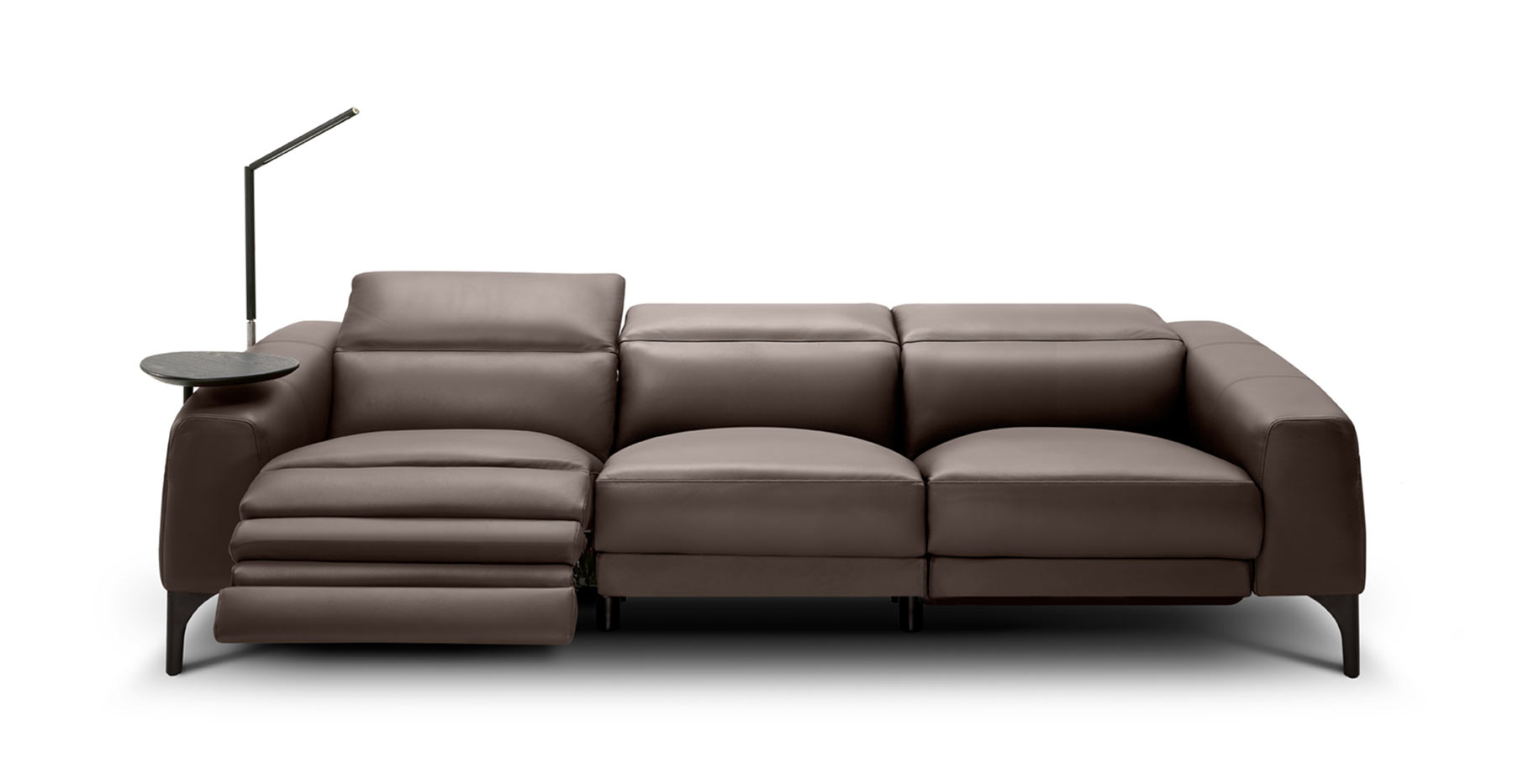 low profile leather recliner sofa